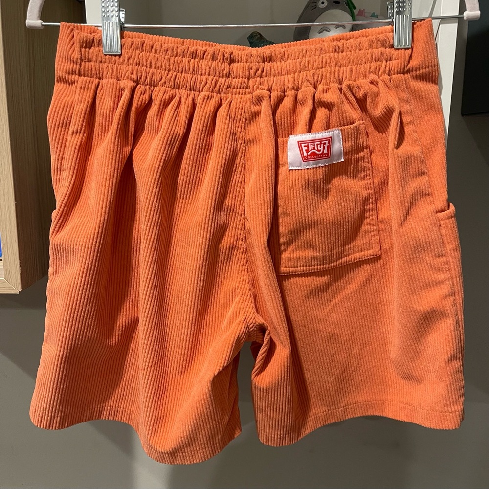 'Fifty 7 by Jacks‎ Surfboards Orange Corduroy Shorts - Picture 4 of 4